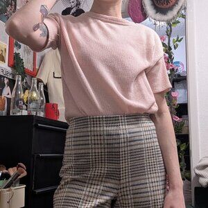 Soft Pink Short-Sleeve Top